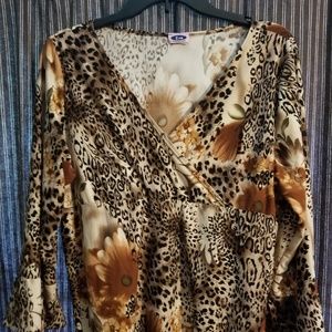 Women's Faux Wrap Blouse